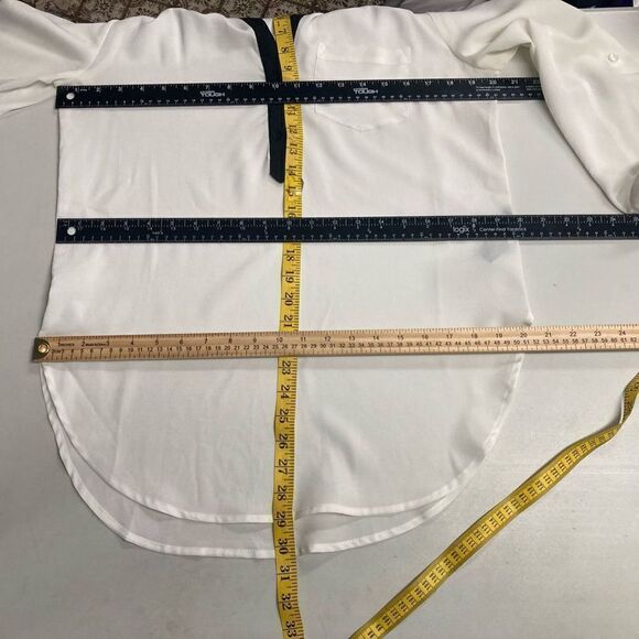 B.WEAR WOMEN’s Tunic Ivory Size Large - Picture 8 of 10